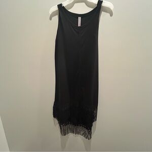 Women’s Pretty Angel bottom fringed dress size Small- Black